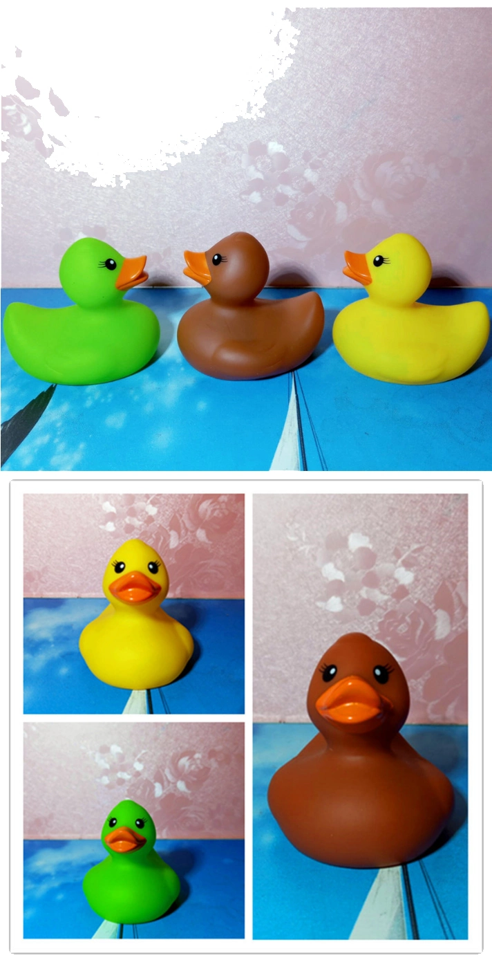 Enamel Little Yellow Duck Pinch Childrens Bathing Water Toys Sound Duck