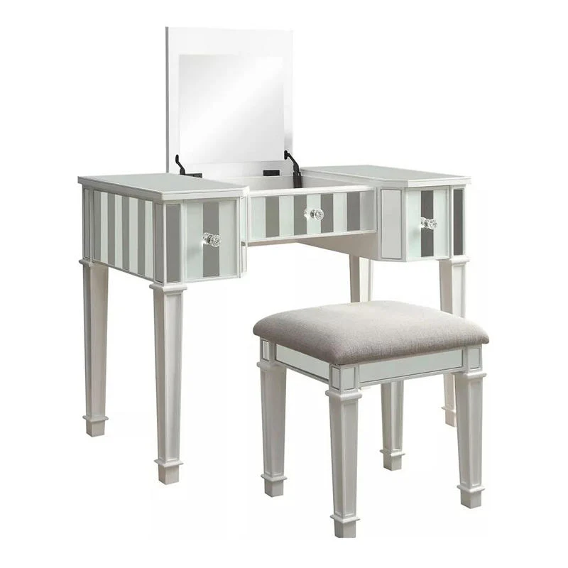 Simple Small Family Mini Storage Dressing Table and Stool