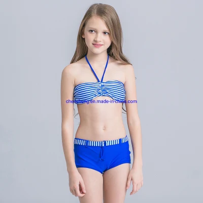 Maillot de bain arc-en-ciel pour enfants et adolescents, Bikini, vente en gros, à la mode, vêtements de plage, mignon, pour filles